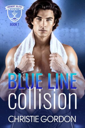Blue Line Collision (Desert Elite Hockey Book 1): A Bi-Awakening Opposites Attract Hockey MM Romance